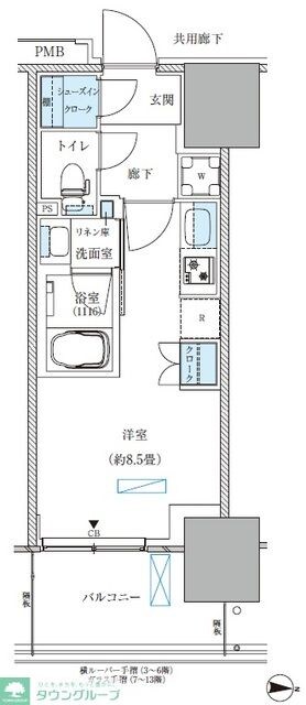 パークアクシス西大島コンフォートスクエアの物件間取画像