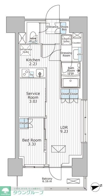 パークアクシス市川の物件間取画像