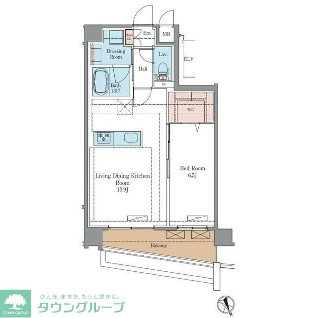 ラグゼナ平井サウスの物件間取画像