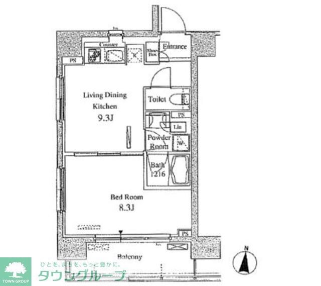 パークアクシス東陽町の物件間取画像