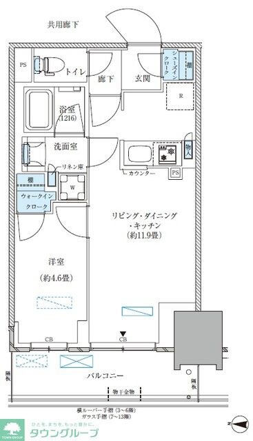 パークアクシス西大島コンフォートスクエアの物件間取画像