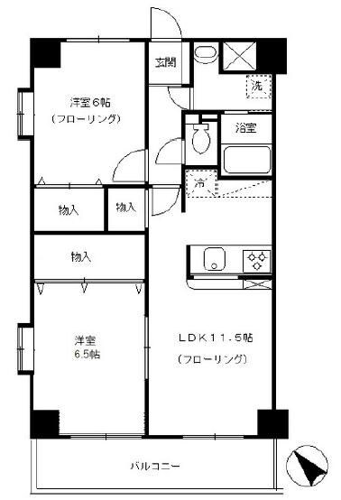 ファインクレスト南篠崎の物件間取画像