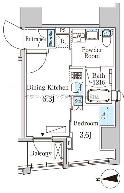 ザ・ライオンズフォーシア八丁堀の物件間取画像