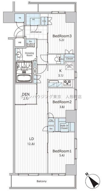 ビエラコート日本橋久松町の物件間取画像