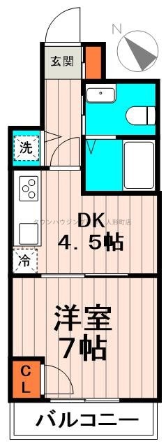 浜町グランドハイツの物件間取画像