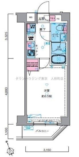 GENOVIA亀戸IVskygardenの物件間取画像