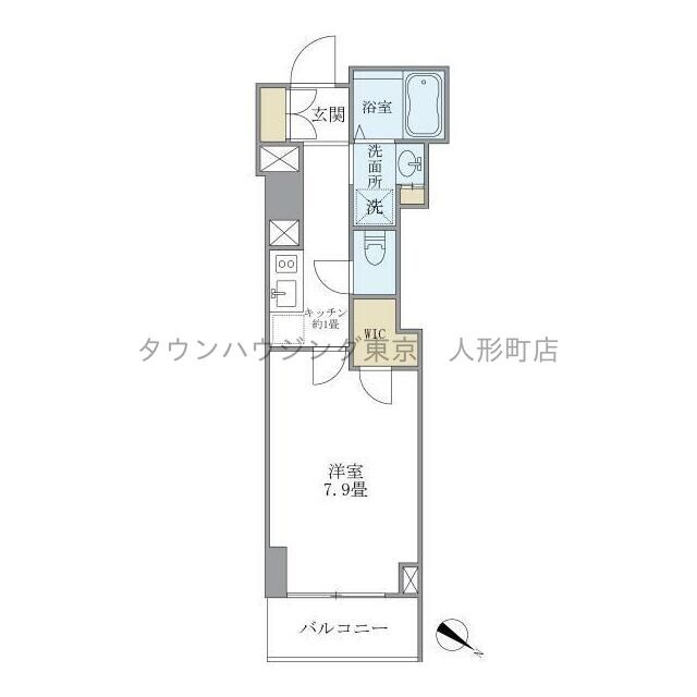 プランドール水天宮の物件間取画像