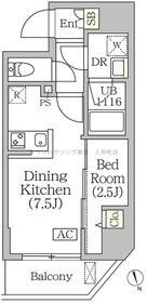 ＢＲＩＣＫ　ＲＥＳＩＤＥＮＣＥ　築地明石町の物件間取画像