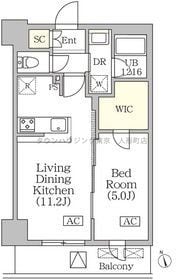 ＢＲＩＣＫ　ＲＥＳＩＤＥＮＣＥ　築地明石町の物件間取画像