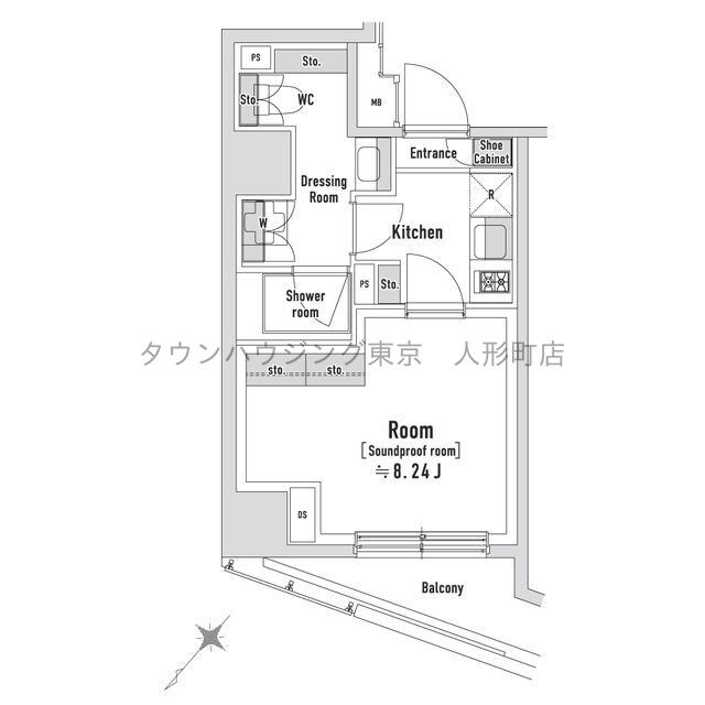 TRACK八丁堀の物件間取画像