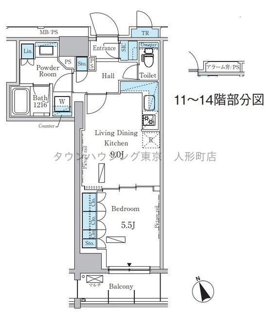 パークアクシス浅草レジデンスの物件間取画像