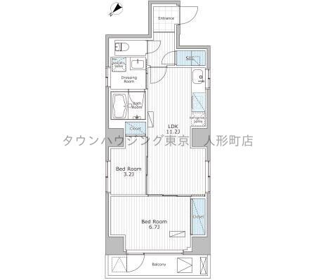 アスブルーム奥浅草の物件間取画像