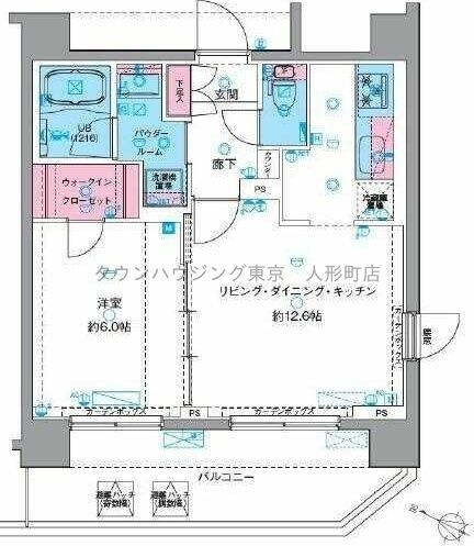 GENOVIA南千住VIskygardenの物件間取画像