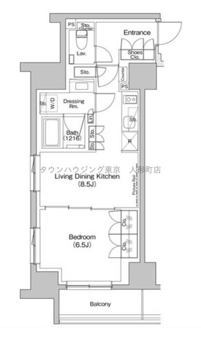 ザ・パークハビオ入谷の物件間取画像