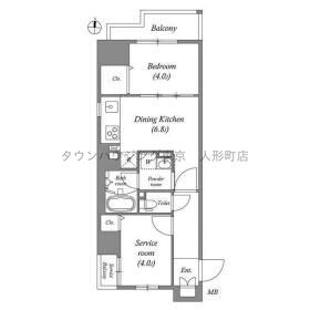 コスモグラシア両国レジデンスの物件間取画像