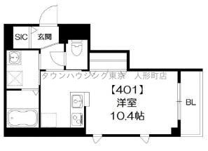 ルアナ両国の物件間取画像