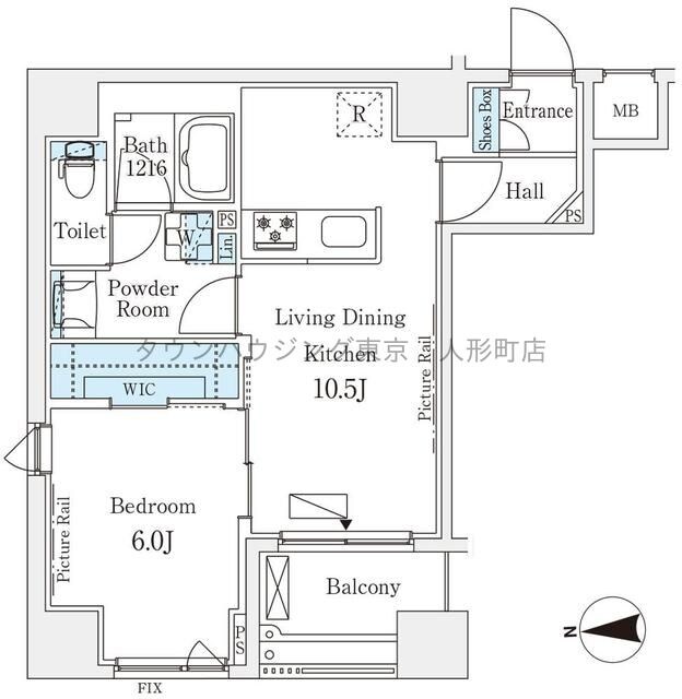 ブリックコート神田錦町の物件間取画像