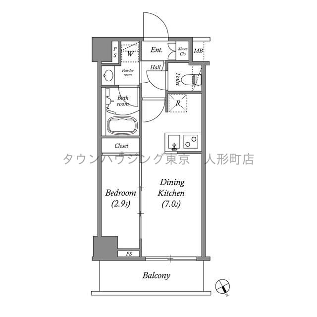 ARKMARK水天宮前IIの物件間取画像