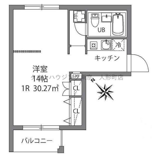 プラティーク門前仲町の物件間取画像