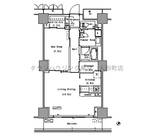 パークアクシス豊洲の物件間取画像