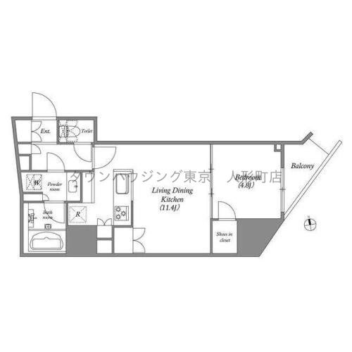 nido蔵前Residenceの物件間取画像