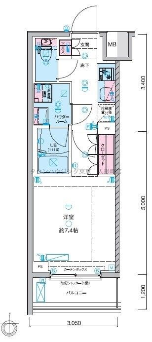 GENOVIA本所吾妻橋skygardenの物件間取画像