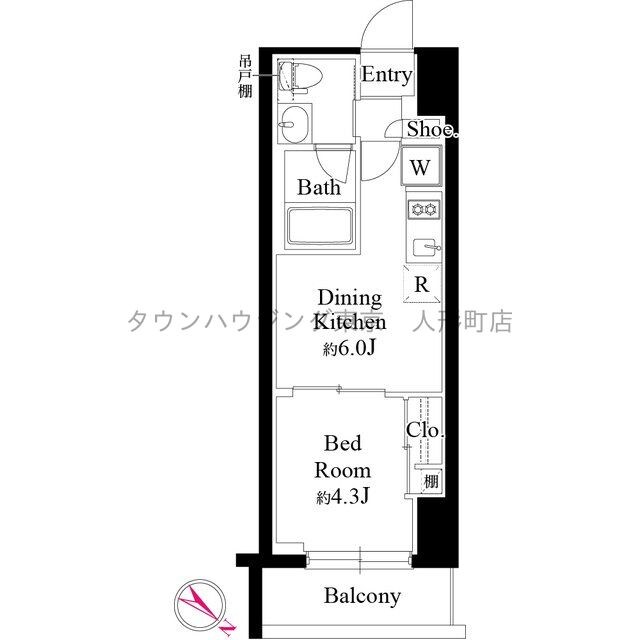 グランパセオ銀座築地の物件間取画像