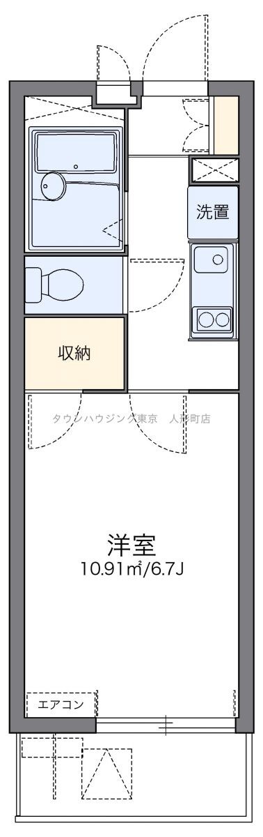 レオパレスエスト砂町の物件間取画像