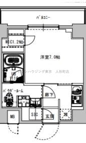 Ｓ－ＲＥＳＩＤＥＮＣＥ木場ＦＬＵＳＰＡＲＫの物件間取画像