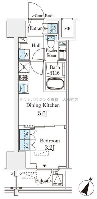 ベルファース神田神保町の物件間取画像