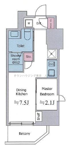 クロスレジデンス神田神保町の物件間取画像