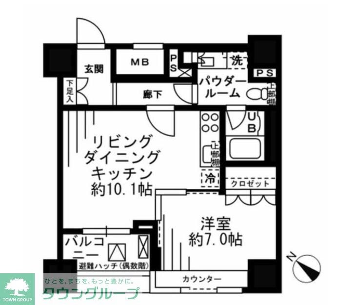 レジディア勝どきの物件間取画像