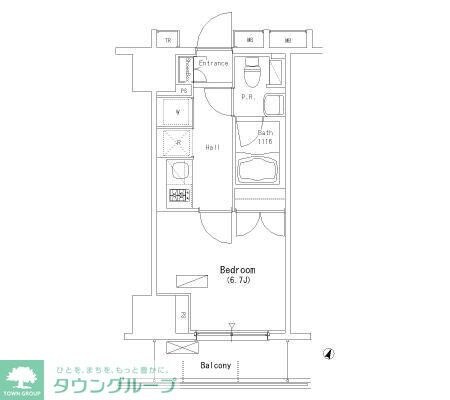 パークアクシス押上の物件間取画像