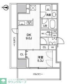 エスタート入谷IIの物件間取画像