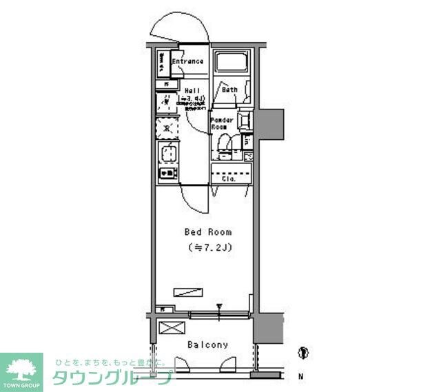 パークアクシス住吉の物件間取画像