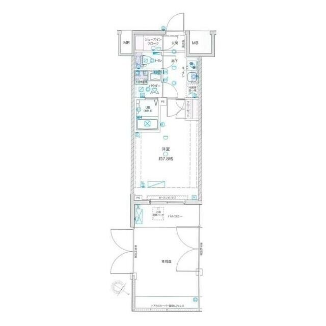 ＧＥＮＯＶＩＡ浅草ＩＶｓｋｙｇａｒｄｅｎの物件間取画像