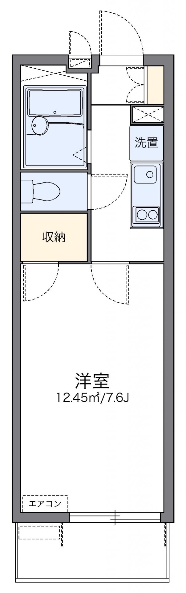 レオパレスカルモIIの物件間取画像