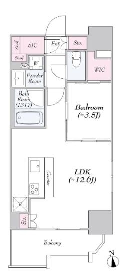 Ｌｏｇ浅草ｗｅｓｔの物件間取画像