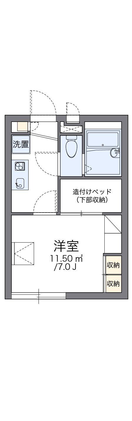 レオパレス東堀切の物件間取画像