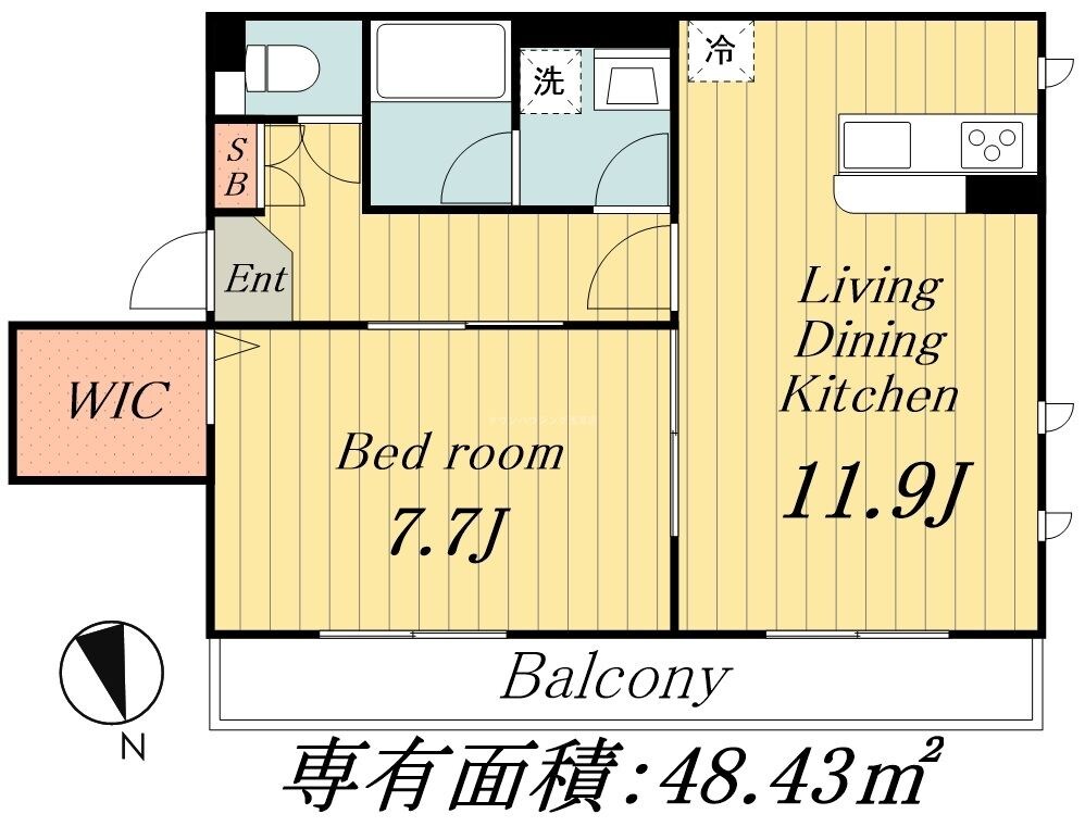 Coeur a Coeur Bの物件間取画像