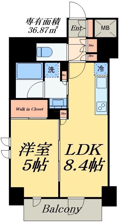 アトラス秋葉原CALMODEの物件間取画像