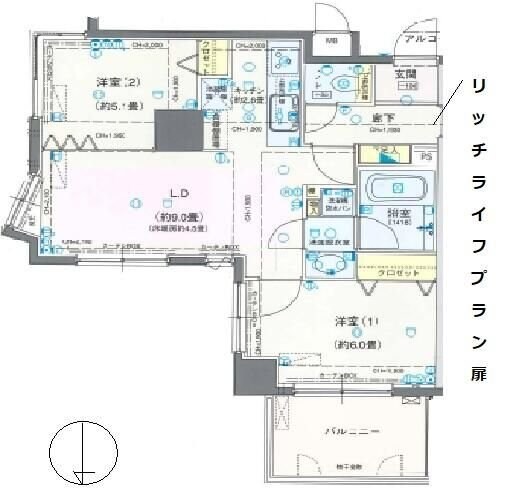 ロワール浅草花川戸の物件間取画像