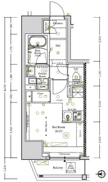 ＬＵＭＥＥＤ南千住の物件間取画像