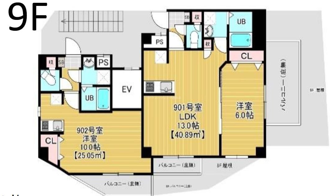 ミライズ南千住の物件間取画像