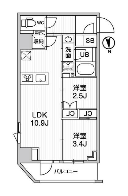 nido SHIN-OKACHIMACHIの物件間取画像