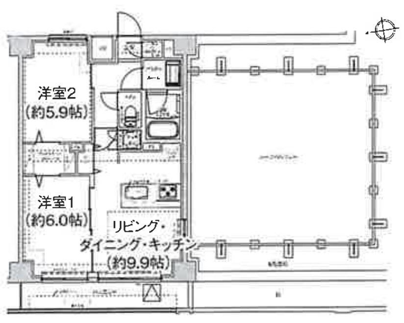 エルフォルテ東日暮里の物件間取画像