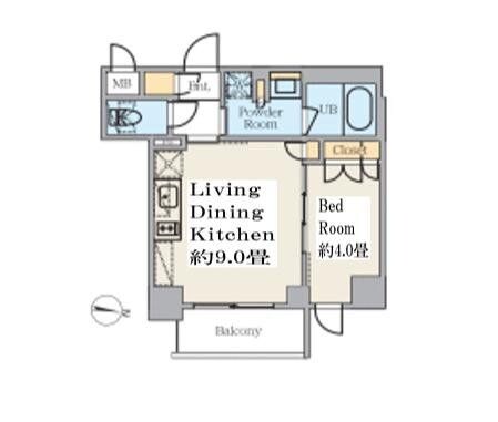 クレストコート錦糸町の物件間取画像