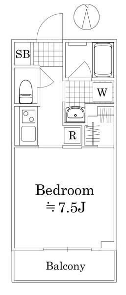 DIPS墨田RIVERSIDEの物件間取画像