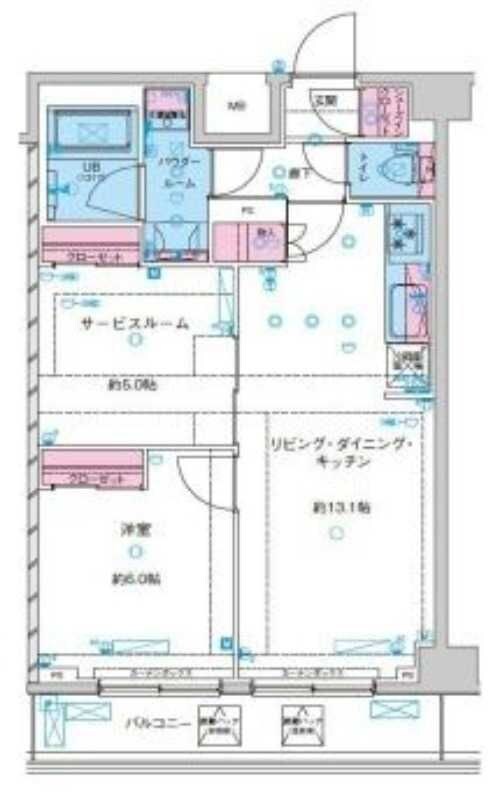 GENOVIA鐘ヶ淵の物件間取画像