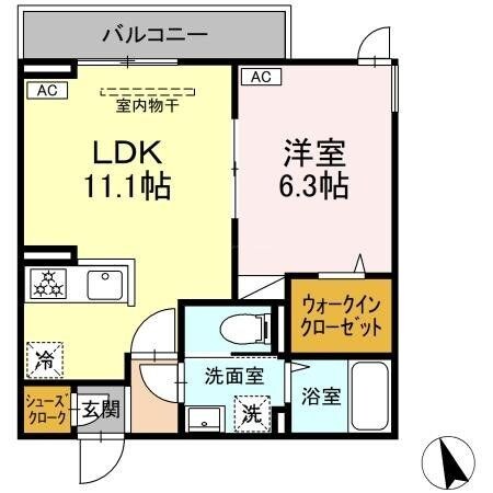 (仮)D-ROOM東四つ木Dの物件間取画像